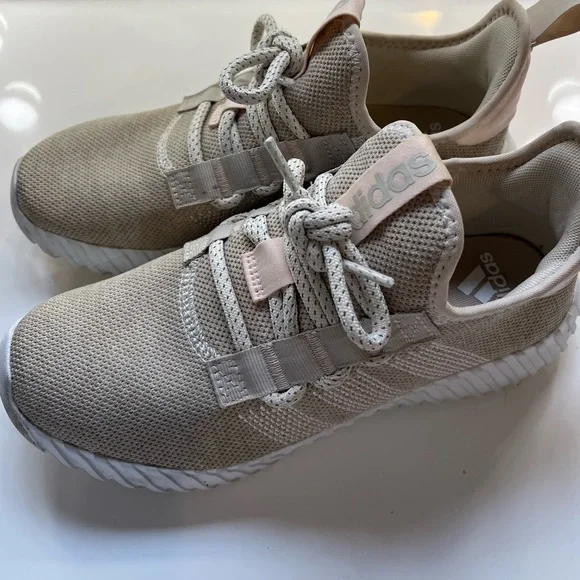 Adidas Kaptir women’s flow shoes, sneaker,7,Aluminum,Tan, Wonder Beige - Picture 7 of 11